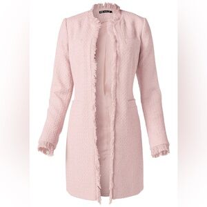 Pink Tweed Jacket Size 22 Gently Worn